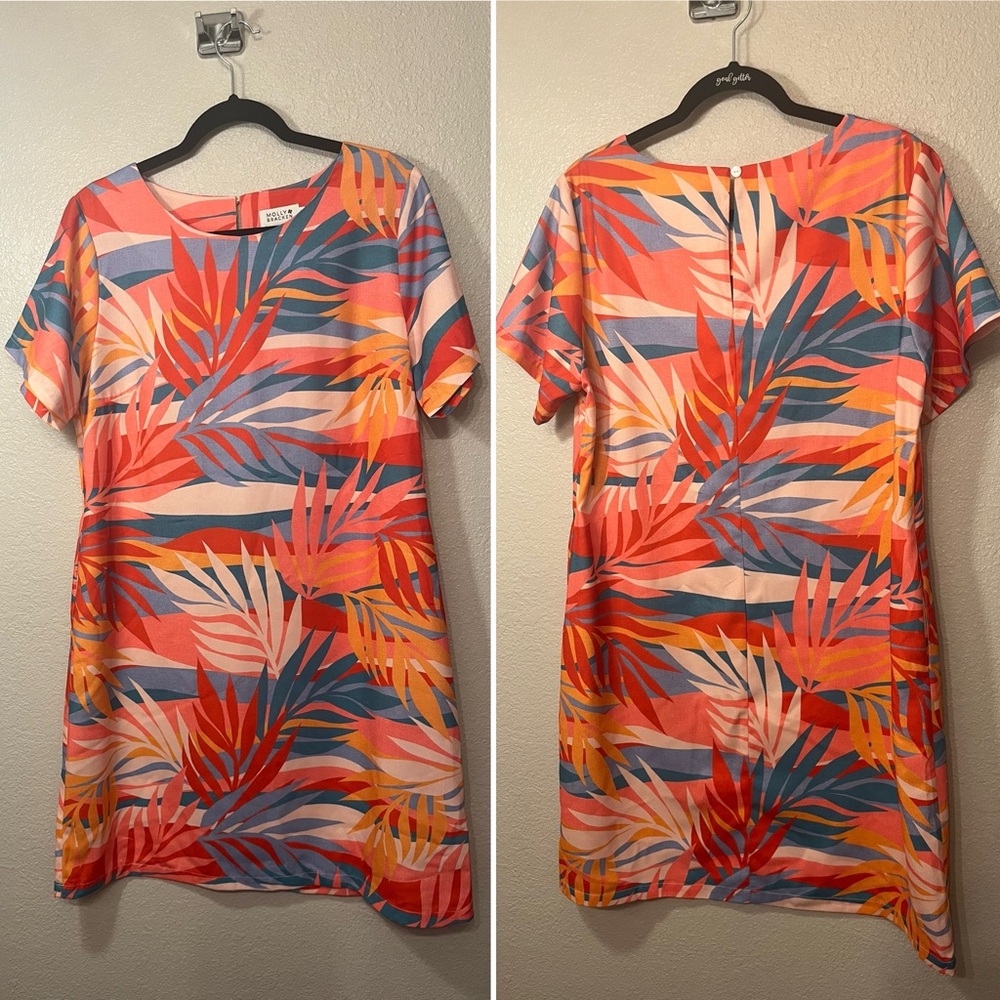 Molly Bracken Multicolor Abstract Dress